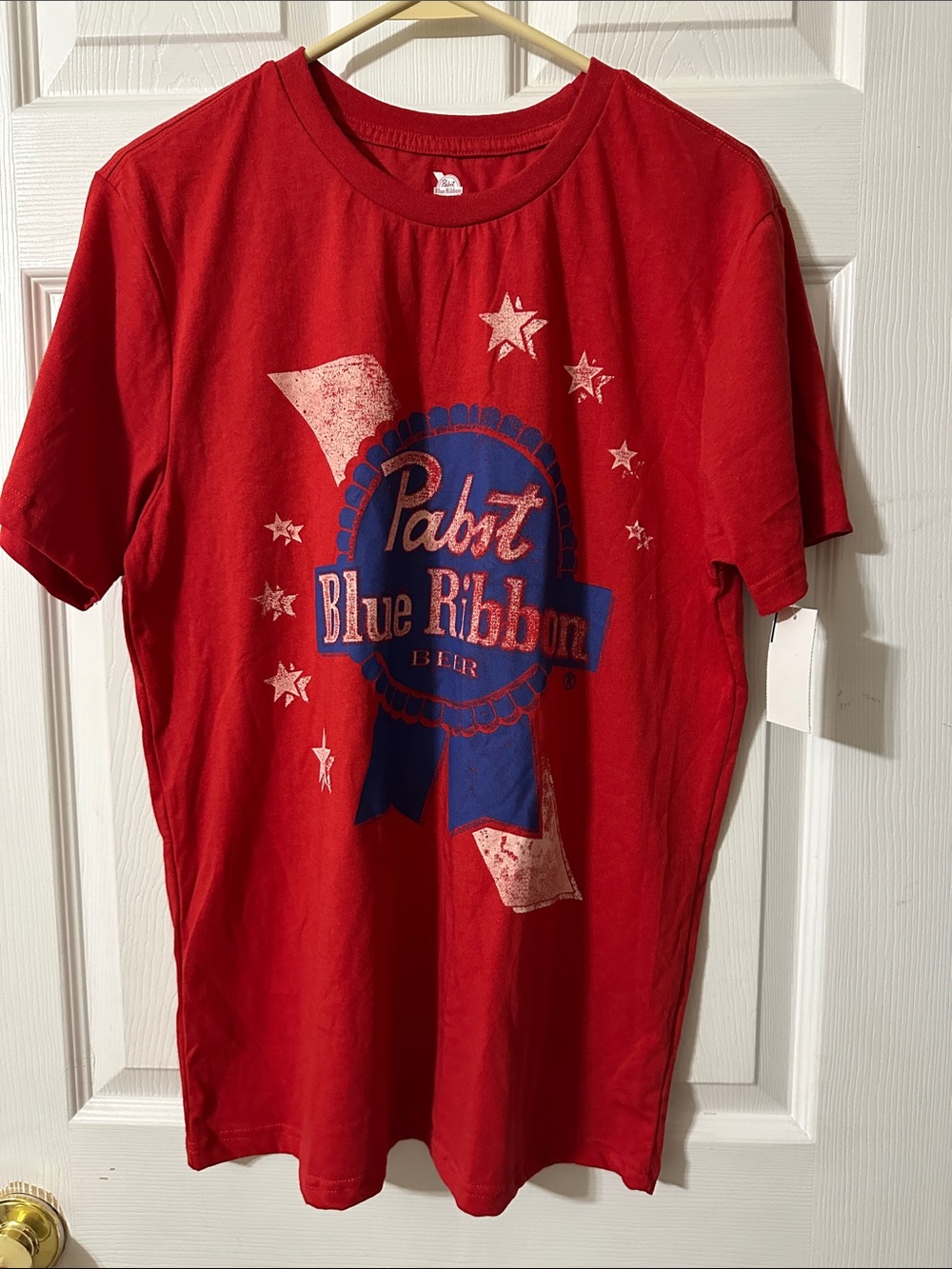Pabst Blue Ribbon Red Short Sleeve Tee